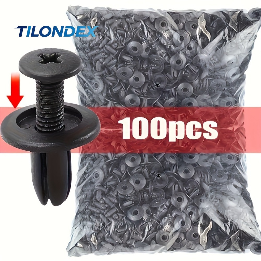 Rivet Setter Tool - Zestaw 100 szt. klipsów samochodowych TILONDEX,